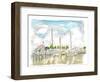 Setting Sail From Key West Marina-M. Bleichner-Framed Art Print