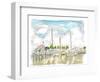 Setting Sail From Key West Marina-M. Bleichner-Framed Art Print