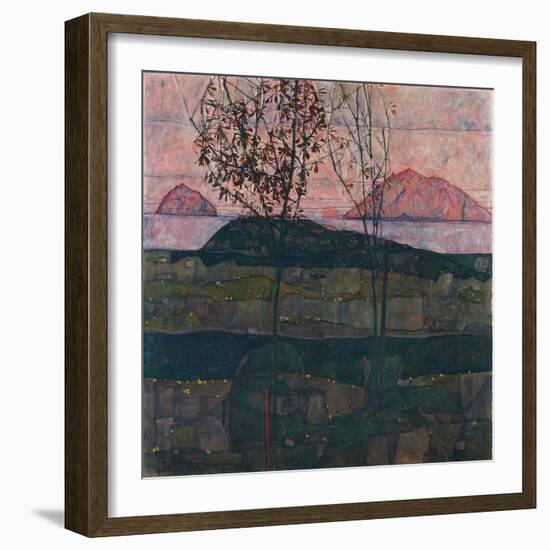 Setting Sun, 1913-Egon Schiele-Framed Giclee Print