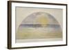 Setting Sun and Fog-Camille Pissarro-Framed Giclee Print