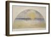 Setting Sun and Fog-Camille Pissarro-Framed Giclee Print