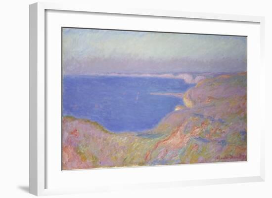 Setting Sun at Dieppe, 1897-Claude Monet-Framed Giclee Print