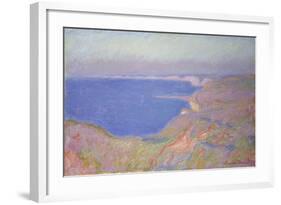 Setting Sun at Dieppe, 1897-Claude Monet-Framed Giclee Print