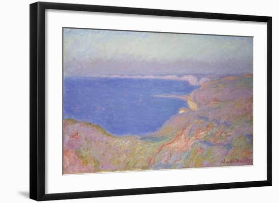 Setting Sun at Dieppe, 1897-Claude Monet-Framed Giclee Print