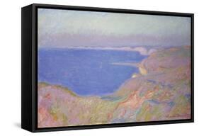 Setting Sun at Dieppe, 1897-Claude Monet-Framed Stretched Canvas