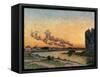 Setting Sun at Ivry, circa 1872-73-Armand Guillaumin-Framed Stretched Canvas