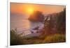 Setting Sun at Trinidad, Northern California Coast-Vincent James-Framed Photographic Print