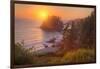 Setting Sun at Trinidad, Northern California Coast-Vincent James-Framed Photographic Print