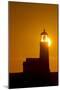 Setting Sun Behind Oregons Oldest Lighthouse at Cape Blanco Sp, Oregon-Chuck Haney-Mounted Photographic Print