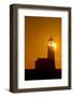 Setting Sun Behind Oregons Oldest Lighthouse at Cape Blanco Sp, Oregon-Chuck Haney-Framed Photographic Print