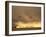 Setting Sun Lights Cloud of Dust, Masai Mara Game Reserve, Kenya-Paul Souders-Framed Photographic Print