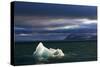 Setting Sun Lights Iceberg in Palanderbukta Bay-Paul Souders-Stretched Canvas