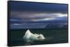 Setting Sun Lights Iceberg in Palanderbukta Bay-Paul Souders-Framed Stretched Canvas