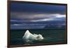 Setting Sun Lights Iceberg in Palanderbukta Bay-Paul Souders-Framed Photographic Print