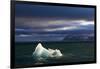 Setting Sun Lights Iceberg in Palanderbukta Bay-Paul Souders-Framed Photographic Print