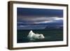 Setting Sun Lights Iceberg in Palanderbukta Bay-Paul Souders-Framed Photographic Print