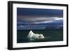 Setting Sun Lights Iceberg in Palanderbukta Bay-Paul Souders-Framed Photographic Print