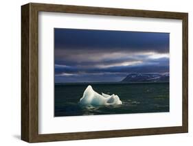 Setting Sun Lights Iceberg in Palanderbukta Bay-Paul Souders-Framed Photographic Print