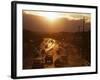 Setting Sun on Avenida Boulevard, Albuquerque, New Mexico, United States of America, North America-Richard Cummins-Framed Photographic Print