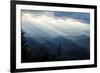 Setting Sun on Mountains in the Blue Ridge Mountains of Western North Carolina-Vince M. Camiolo-Framed Photographic Print