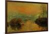 Setting Sun on the Seine at Lavacourt, Effect of Winter, 1880-Claude Monet-Framed Giclee Print