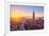 Setting Sun Over Cityscape, Golden Gate Bridge, Downtown San Francisco-Vincent James-Framed Photographic Print