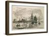 Setting Sun, the Port of Antwerp, 1868-Johan-Barthold Jongkind-Framed Giclee Print