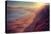 Setting Sunscape at Point Reyes-Vincent James-Stretched Canvas