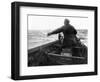 Setting the Line From Dory, Alaska Coast, Undated-Asahel Curtis-Framed Giclee Print