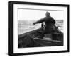 Setting the Line From Dory, Alaska Coast, Undated-Asahel Curtis-Framed Giclee Print