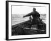 Setting the Line From Dory, Alaska Coast, Undated-Asahel Curtis-Framed Giclee Print