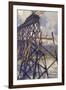 Setting the Steel of the Battle River Viaduct of the Grand Trunk Pacific Railway, Canada-null-Framed Giclee Print