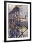 Setting the Steel of the Battle River Viaduct of the Grand Trunk Pacific Railway, Canada-null-Framed Giclee Print