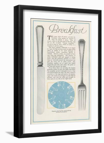 Setting the Table for Breakfast-null-Framed Art Print