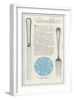 Setting the Table for Breakfast-null-Framed Art Print