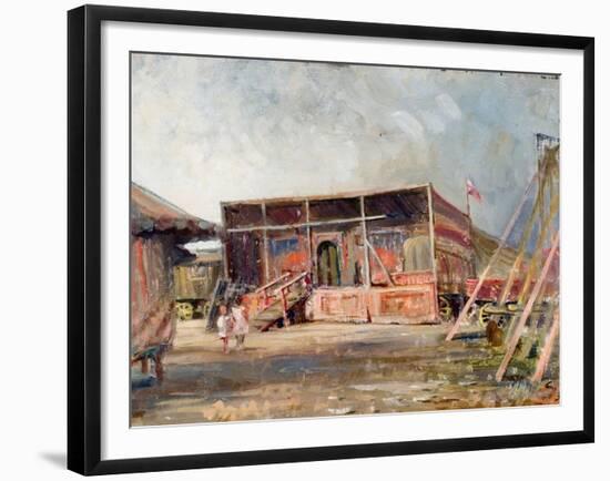 Setting Up the Fair-null-Framed Giclee Print