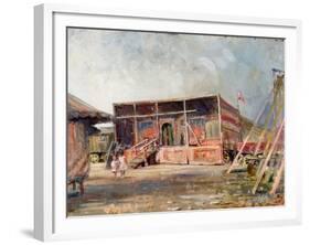 Setting Up the Fair-null-Framed Giclee Print