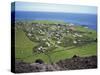 Settlement from the 1961 Volcanic Cone, Edinburgh, Tristan Da Cunha, Mid Atlantic-Renner Geoff-Stretched Canvas