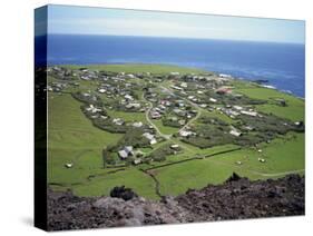 Settlement from the 1961 Volcanic Cone, Edinburgh, Tristan Da Cunha, Mid Atlantic-Renner Geoff-Stretched Canvas