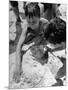 Settlement House Children Burying Boy under Sand at the Beach-Martha Holmes-Mounted Photographic Print