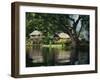 Settlement of Huts Beside the Sepik River, Papua New Guinea, Pacific Islands, Pacific-Sassoon Sybil-Framed Photographic Print
