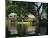 Settlement of Huts Beside the Sepik River, Papua New Guinea, Pacific Islands, Pacific-Sassoon Sybil-Mounted Photographic Print