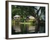 Settlement of Huts Beside the Sepik River, Papua New Guinea, Pacific Islands, Pacific-Sassoon Sybil-Framed Photographic Print