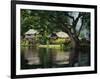 Settlement of Huts Beside the Sepik River, Papua New Guinea, Pacific Islands, Pacific-Sassoon Sybil-Framed Photographic Print