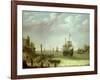 Settlement on a Rocky Shore with the Dutch Fleet Approaching, 1640-Abraham Willaerts-Framed Giclee Print