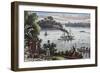 Settlement on the River Ogooue, Congo-null-Framed Giclee Print