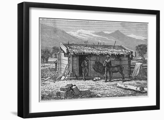 Settlers' Hut, California-null-Framed Art Print