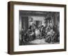 Settlers in Canada Observing the Sabbath-Thomas Faed-Framed Art Print