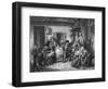 Settlers in Canada Observing the Sabbath-Thomas Faed-Framed Art Print