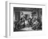 Settlers in Canada Observing the Sabbath-Thomas Faed-Framed Art Print